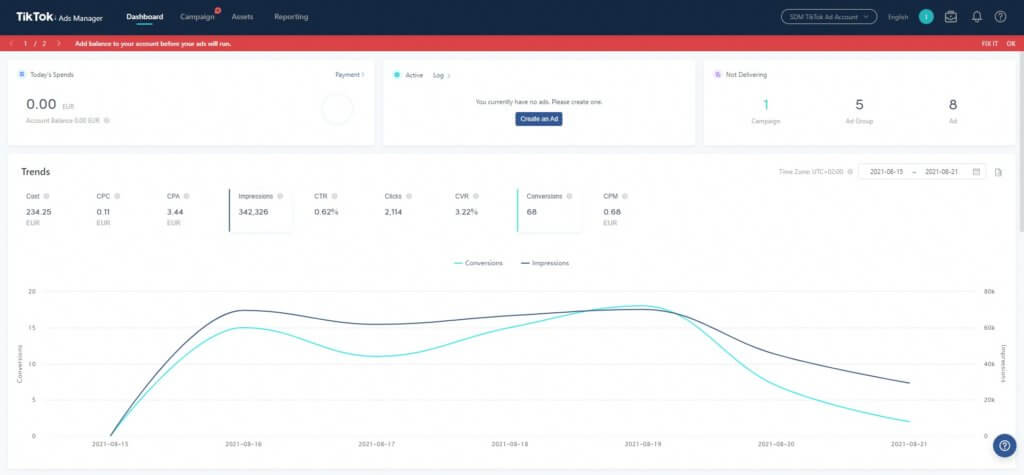 TikTok Ads Manager