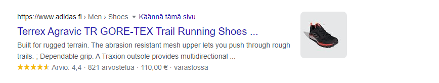 jäsennelty tieto esimerkki