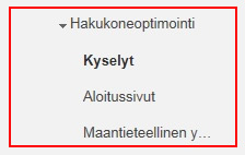 hankinta - hakukoneoptimointi